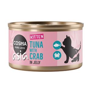 Cosma Asia Kitten in Jelly 6 x 85 g Tonijn met krabvlees