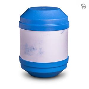 Urnwebshop Biologisch Afbreekbare Eco Urn Blauw, Beschrijfbaar (4 liter)