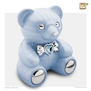 Urnwebshop Dierenurn Blauwe Teddybeer (1.15 liter)