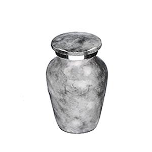 Urnwebshop Elegance Mini Dierenurn Grey Marble (0.1 liter)