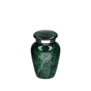 Urnwebshop Elegance Mini Dierenurn Green Marble (0.1 liter)