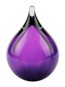 Urnwebshop Kleine Kristalglazen 3D Bubble Purple Dierenurn (0.12 liter)