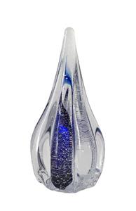 Urnwebshop Kristalglazen 3D Mini Blue Sparkle Dierenurn (0.04 liter)