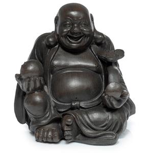 Urnwebshop Mini Happy Boeddha Dierenurntje Brons Rechts (0.1 liter)