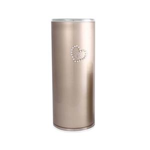 Urnwebshop Medium Kristalglazen Cilinder Dierenurn Cappuccino Hart (1 liter)