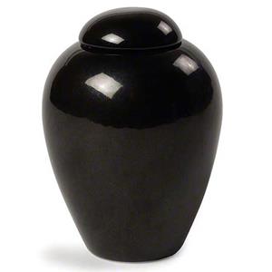 Urnwebshop Grote Porseleinen Dierenurn Serenity Black (2.4 liter)