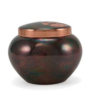 Urnwebshop Classic Copper Raku Dierenurn Medium (0.65 liter)