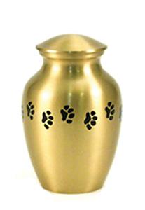 Urnwebshop Classic Paws Brass Dierenurn Medium (0.7 liter)