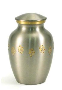 Urnwebshop Classic Pewter Brass Dierenurn Medium (0.7 liter)