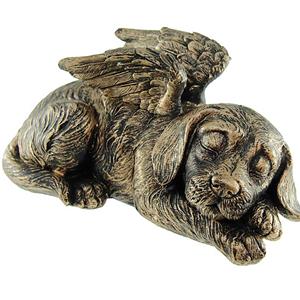 Urnwebshop Hondenurn of Honden Asbeeld, Hond met Engel Vleugels (1 liter)