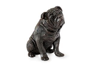 Urnwebshop Hondenurn of Asbeeld zittende Bulldog (2 liter)