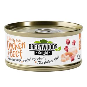 Greenwoods Delight Kipfilet met Rund 6 x 70 g