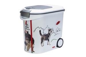 Curver Hond - Voercontainer - 28x50x43 cm - Wit - 35 L