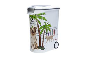 Curver Hond - Voercontainer - 28x50x61 cm - Wit - 54 L
