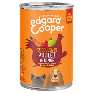 Edgard & Cooper 400g  Adult Graanvrij Kip, Kalkoen - Hondenvoer