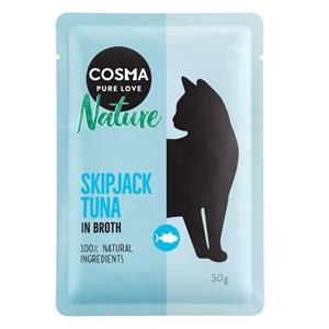 Cosma 6x50g Nature Maaltijdzakjes Skipjack tonijn  Kattenvoer