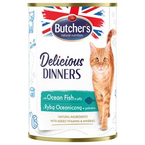 Butcher's 48x 400g  Delicious Dinners Cat met zeevis natvoer