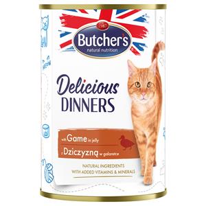 Butcher's 48x 400g  Delicious Dinners Cat met Wildvoer Nat