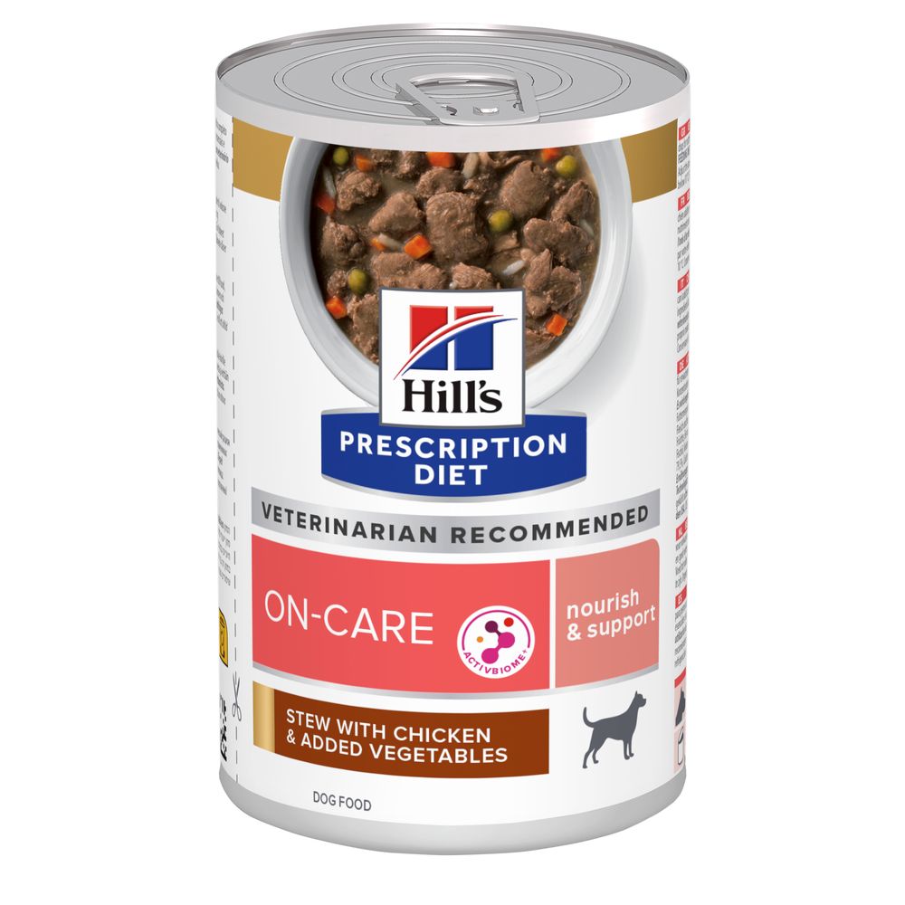 Hill's Prescription Diet 12x 354 g  On-Care met Kip hondenvoer nat
