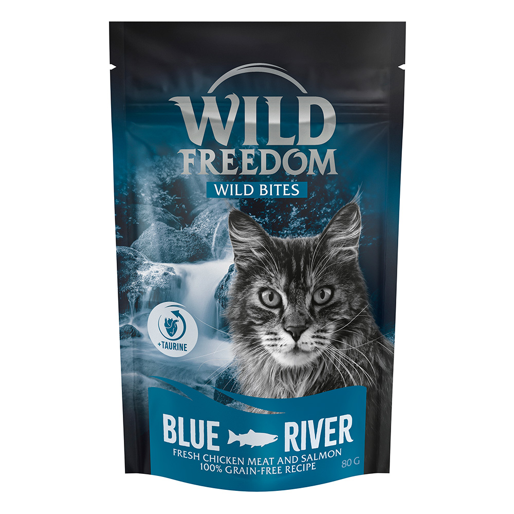 Wild Freedom Snack - Wild Bites 80 g (Graanvrij) - Blue River - Kip & Zalm
