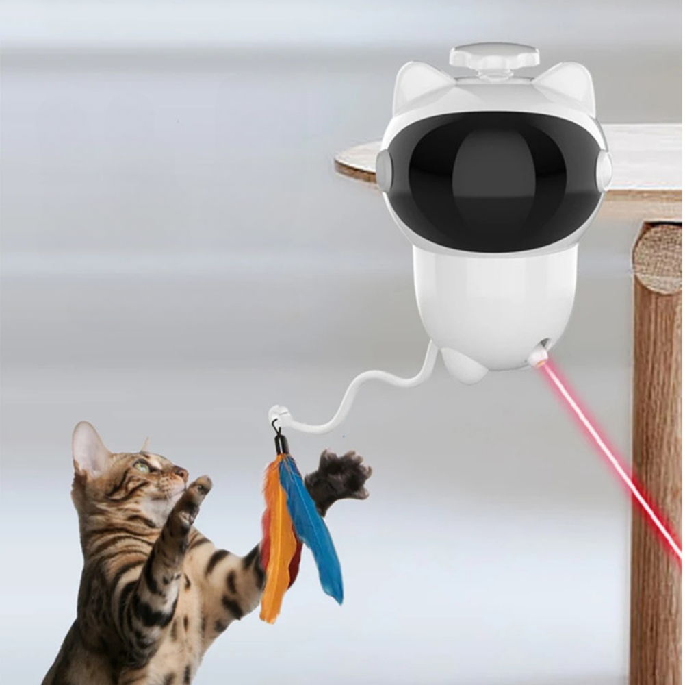 LuxeBass Interactief en draaibaar laserspeelgoed geschikt voor katten