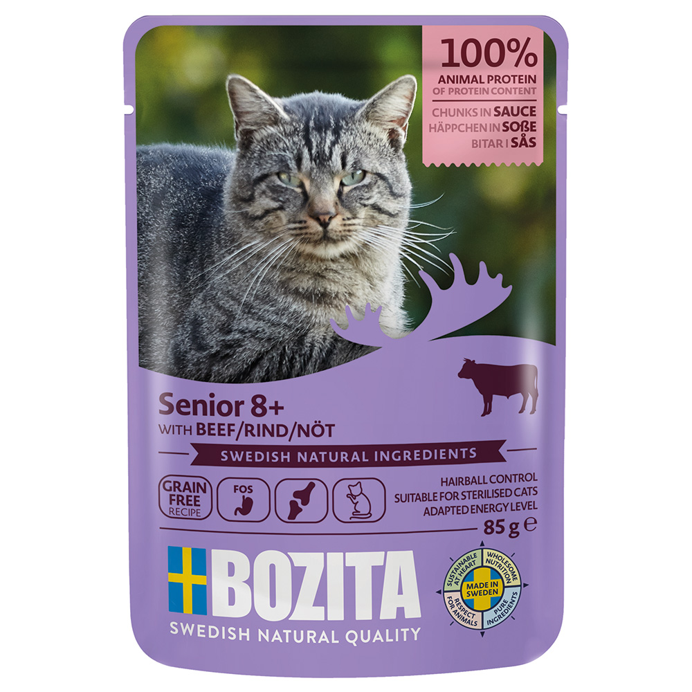12x 85g Bozita Morsels in Sauce Senior Rund nat kattenvoer