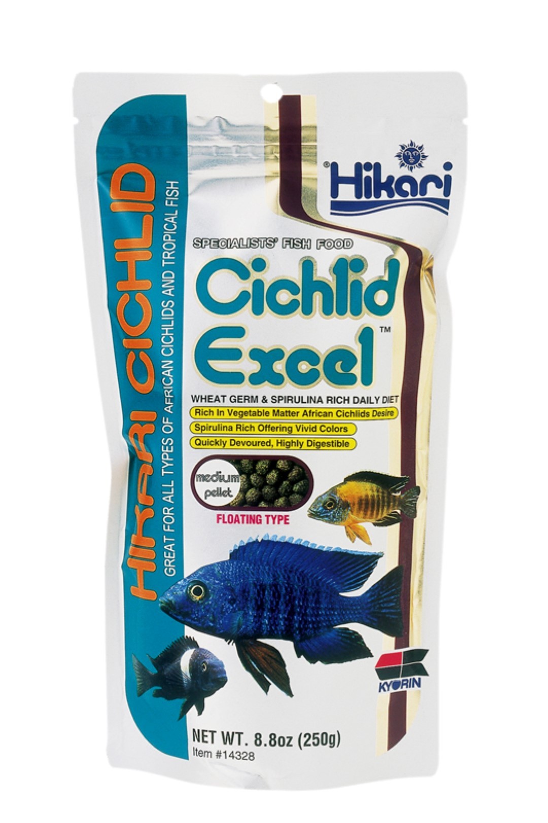 Hikari Cichlid excel medium 250 gr - 