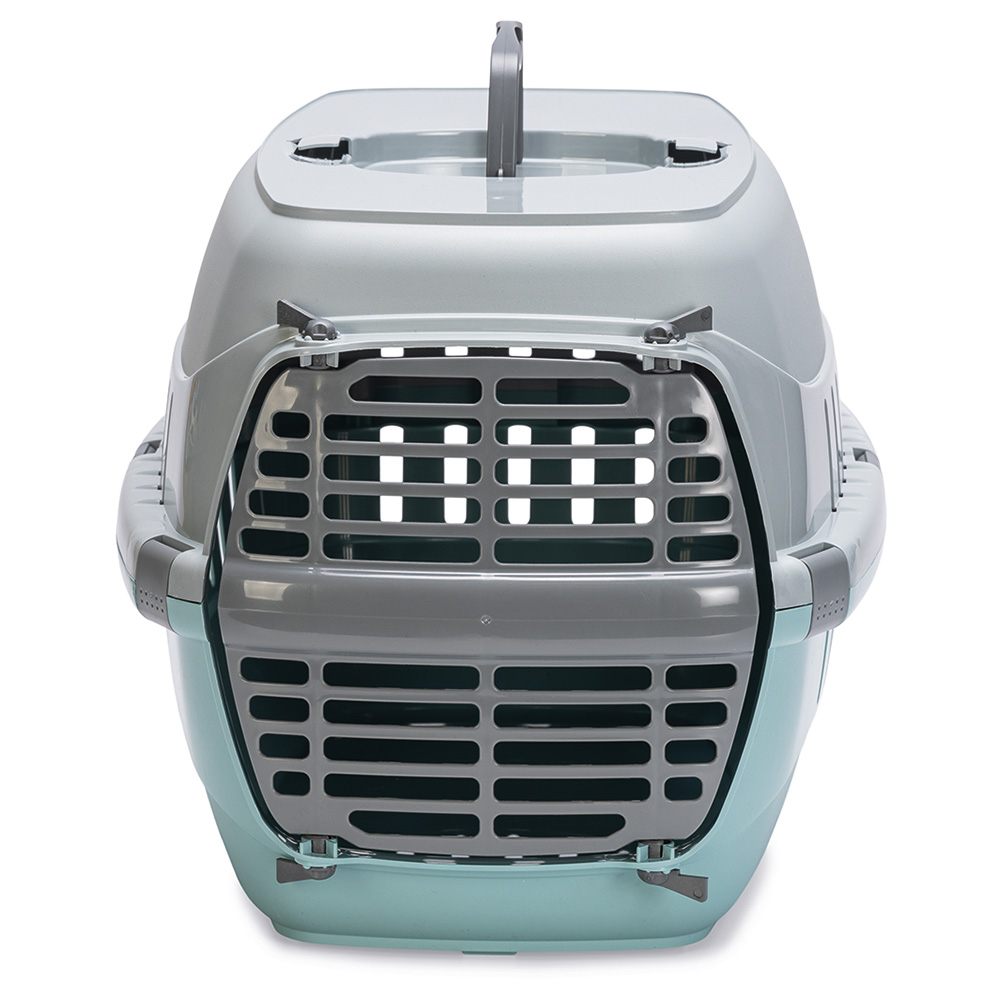 Karlie Transportbox Eco Tourist, aqua 48x31x31cm Katze