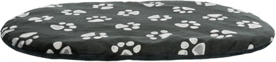 Trixie Hondenkussen Ovaal | Zwart | Met Pootprint | 