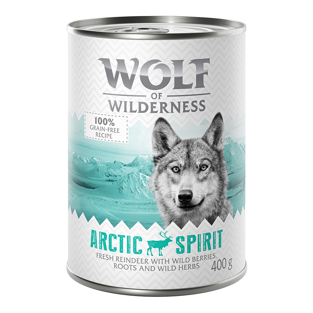 Wolf of Wilderness 6x400g Arctic Spirit Rendier  Hondenvoer