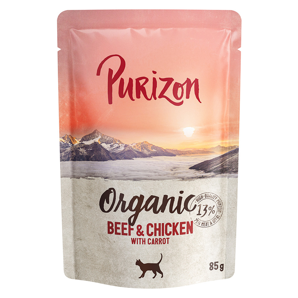 Purizon Organic 6 x 85 g - Rund en Kip met Wortel