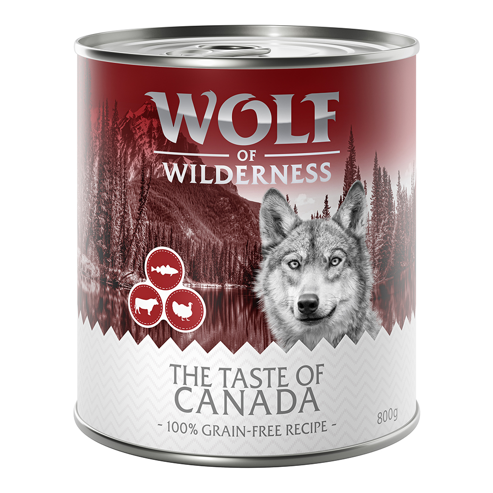 Wolf of Wilderness 6x800g The Taste of The Taste Of Canada  Hondenvoer
