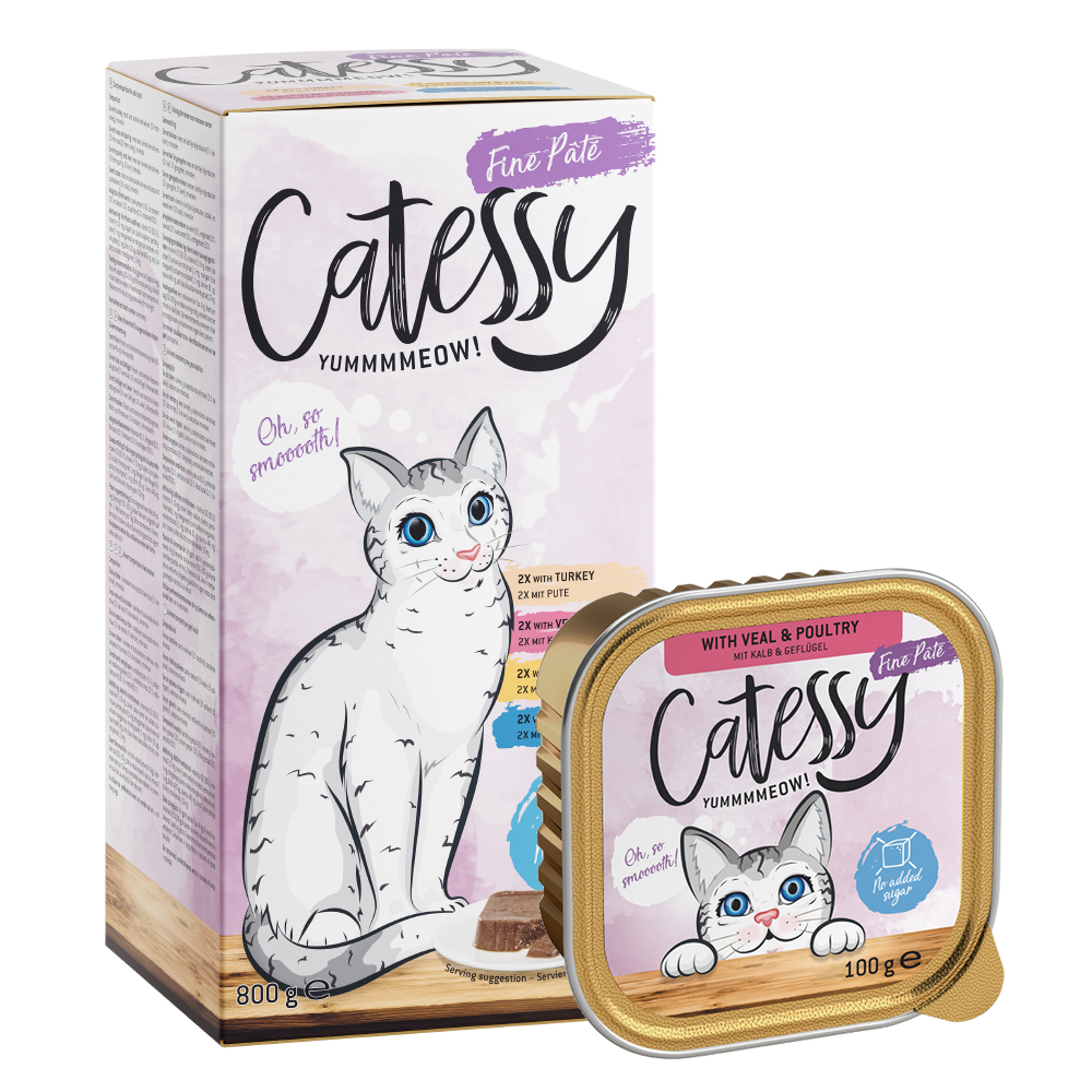 Catessy Mixpack  Fijne Paté Kattenvoer - 8 x 100 g