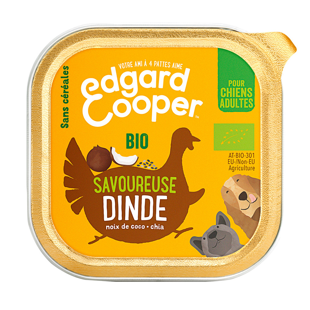 Edgard & Cooper 100g Adult Biokalkoen  Hondenvoer Graanvrij