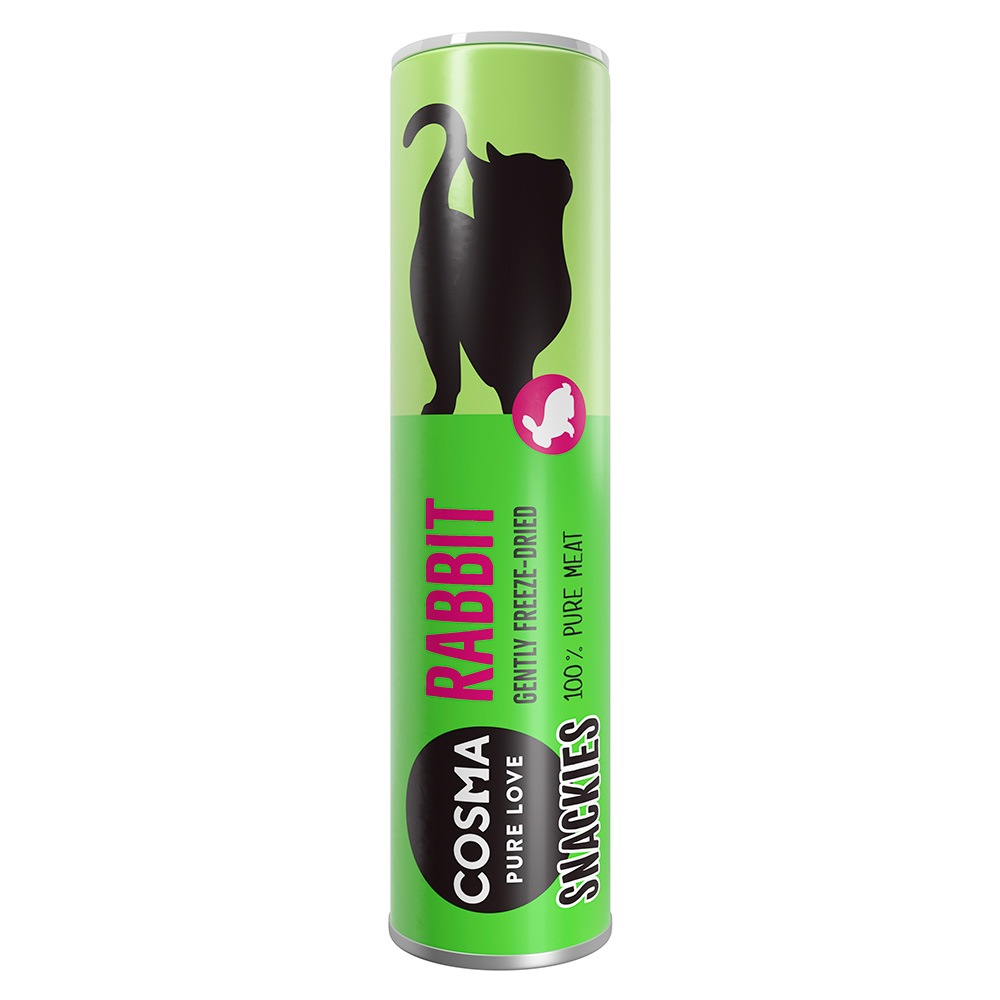 Cosma Snackies - gevriesdroogde kattensnacks - Konijn 24 g