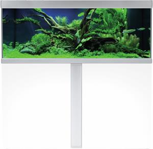 AkvaStabil Fusion Aquarium 130 - Aquaria - 130x50x54 cm Zilver Wit Ca. 325 L