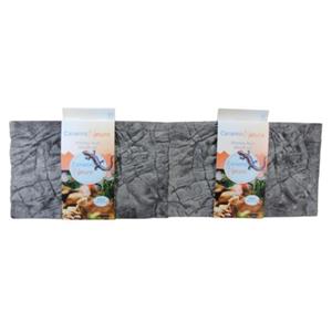 CeramicNature Cn Slimline Rock Oxford Grey Grijs - Aquarium - Achterwand - 60x38 cm