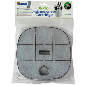 SuperFish X Pro Aquarium Buitenfilter 1000 Carbon Cartridge - Filtermateriaal - Wit Grijs