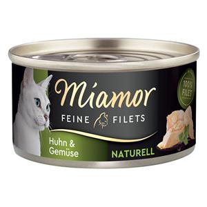 Miamor Fijne Filets Naturel Kattenvoer 6 x 80 g - Kip & Groenten