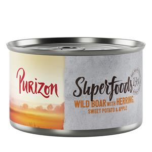 Purizon Superfoods 6 x 140 g - Everzwijn  met Haring, Zoete Aardappel en Appel