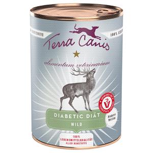 Terra Canis 6x 400g  Alimentum Veterinarium Diabetic Diet Wilde Hondenvoer Nat