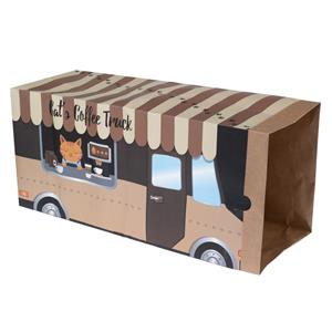 TIAKI Papieren Tunnel Coffee Truck voor katten 27 x 22 x 60cm