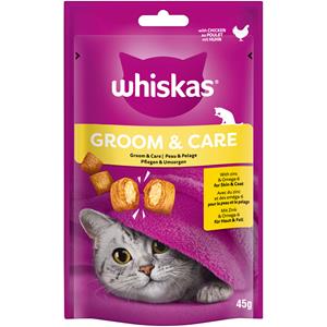 Whiskas 45 g  Snacks Groom & Care kattensnacks