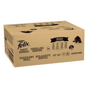 Felix Heerlijke Reepjes Kattenvoer Voordeelpakket 80 x 80 g - Mixpakket