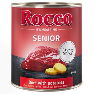 Rocco Senior 6 x 800 g Hondenvoer -  Senior Rund met Aardappelen