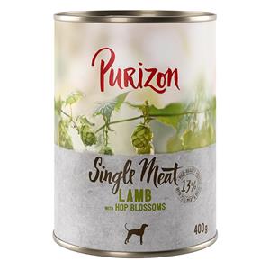 Purizon 6 x 200 g / 300 g / 400 g  Adult nu voor een probeerprijs! - Single Meat: Lam met hopbloesems (6 x 400 g)
