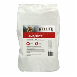 Junai.nl Millor Premium Extruded Fresh Adult Lamb / Rice 15 kg Zak