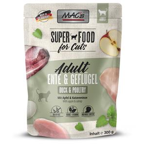 MAC's 24x 300g  Cat Pouch Eend & Gevogelte natvoer voor katten