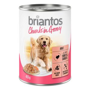 Briantos Chunks in Gravy 6 x 415 g - Kalkoen en Wortel