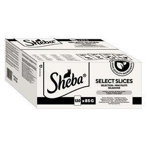 Sheba 120 x 85 g  Multipack kattenportiezakjes selectie in saus (gevogelte variatie) nat kattenvoer